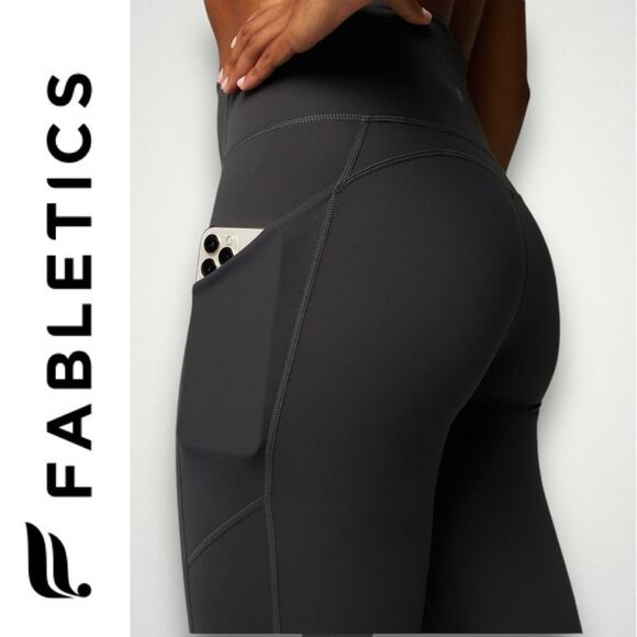 Fabletics NEW Oasis PureLuxe High Waisted Pocket Kick Flare Leggings Black XL - Picture 4 of 7